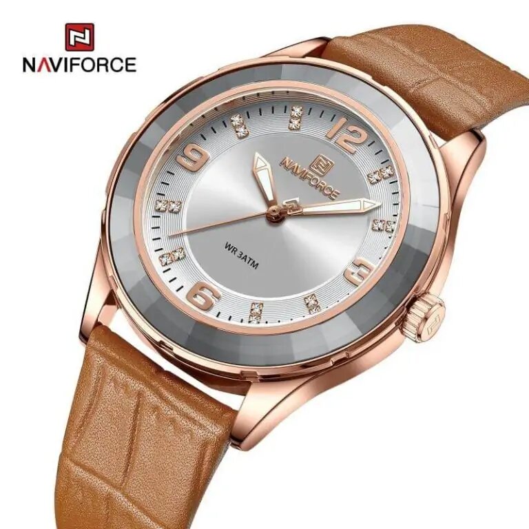 NAVIFORCE DAMA ANALOGO CUERO REF NF 5040