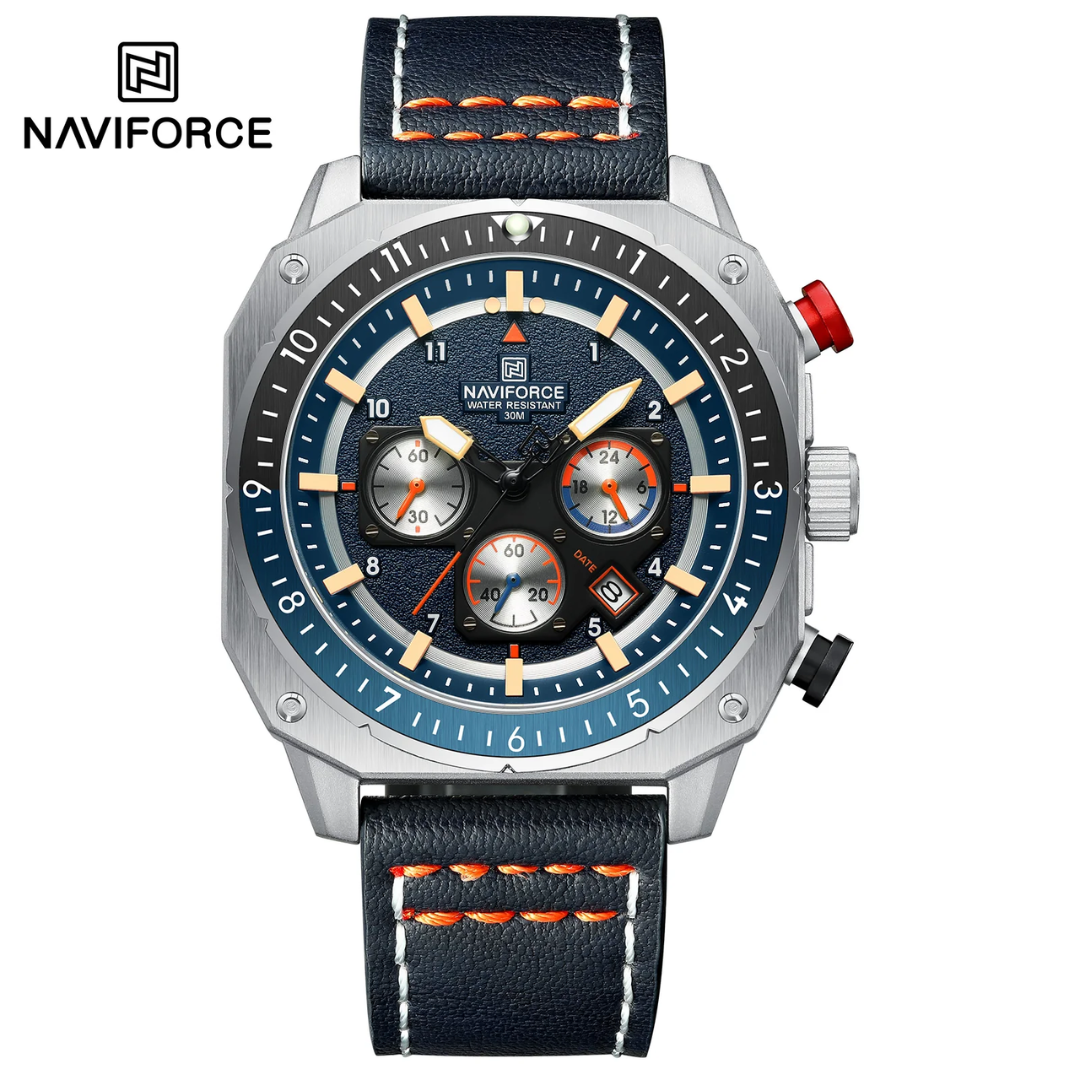 Naviforce Cuero Cronógrafo Ref NF8057