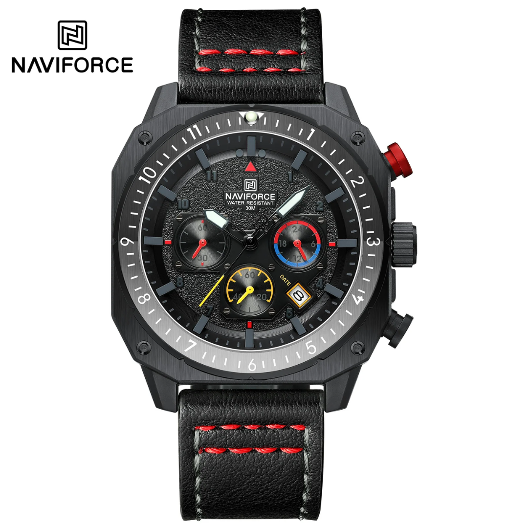 Naviforce Cuero Cronógrafo Ref NF8057