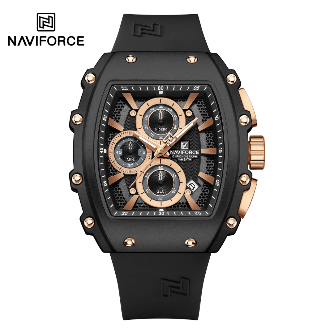 Naviforce Silicona Cronógrafo Ref NF8070