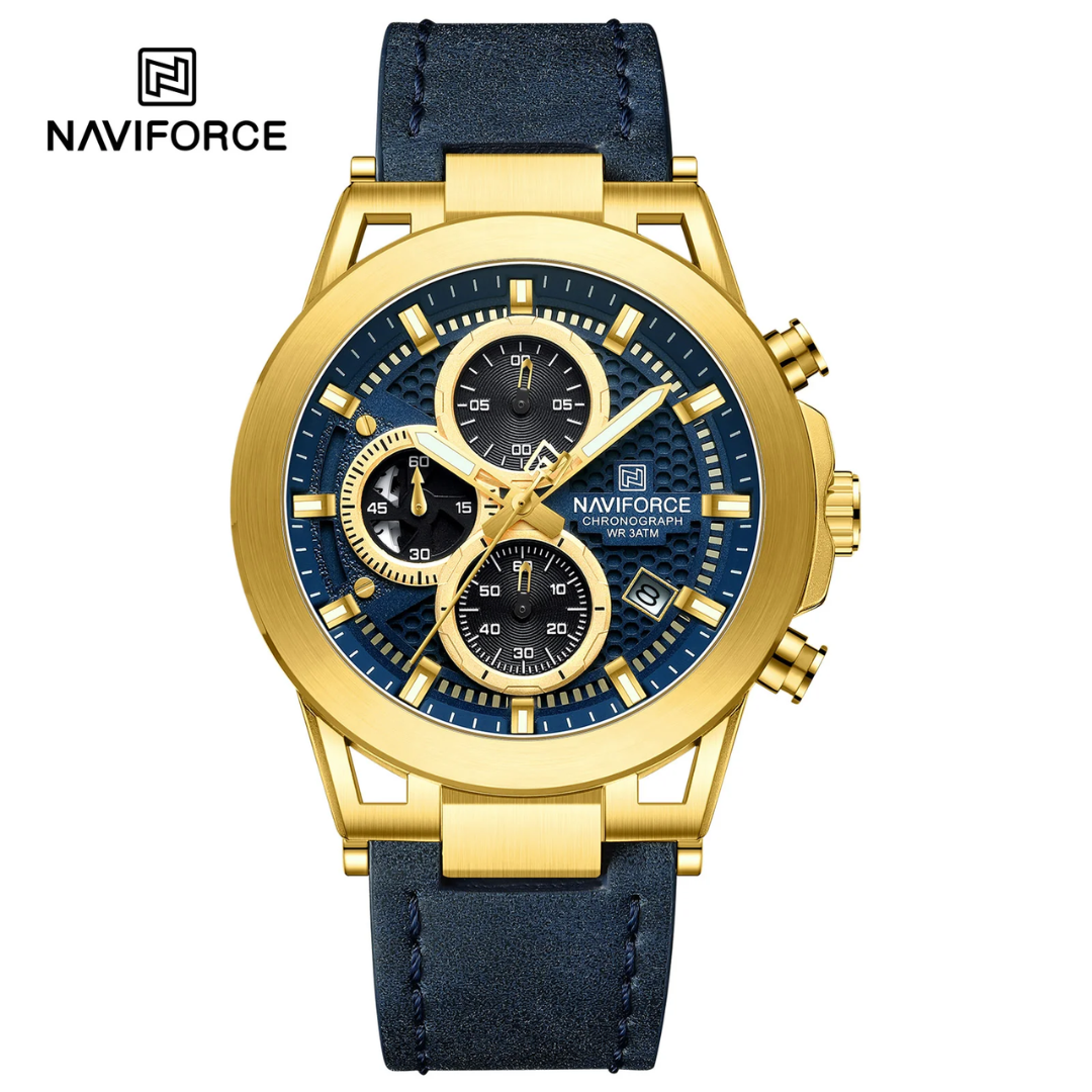 Naviforce Cronógrafo Cuero Hombre REF NF8073