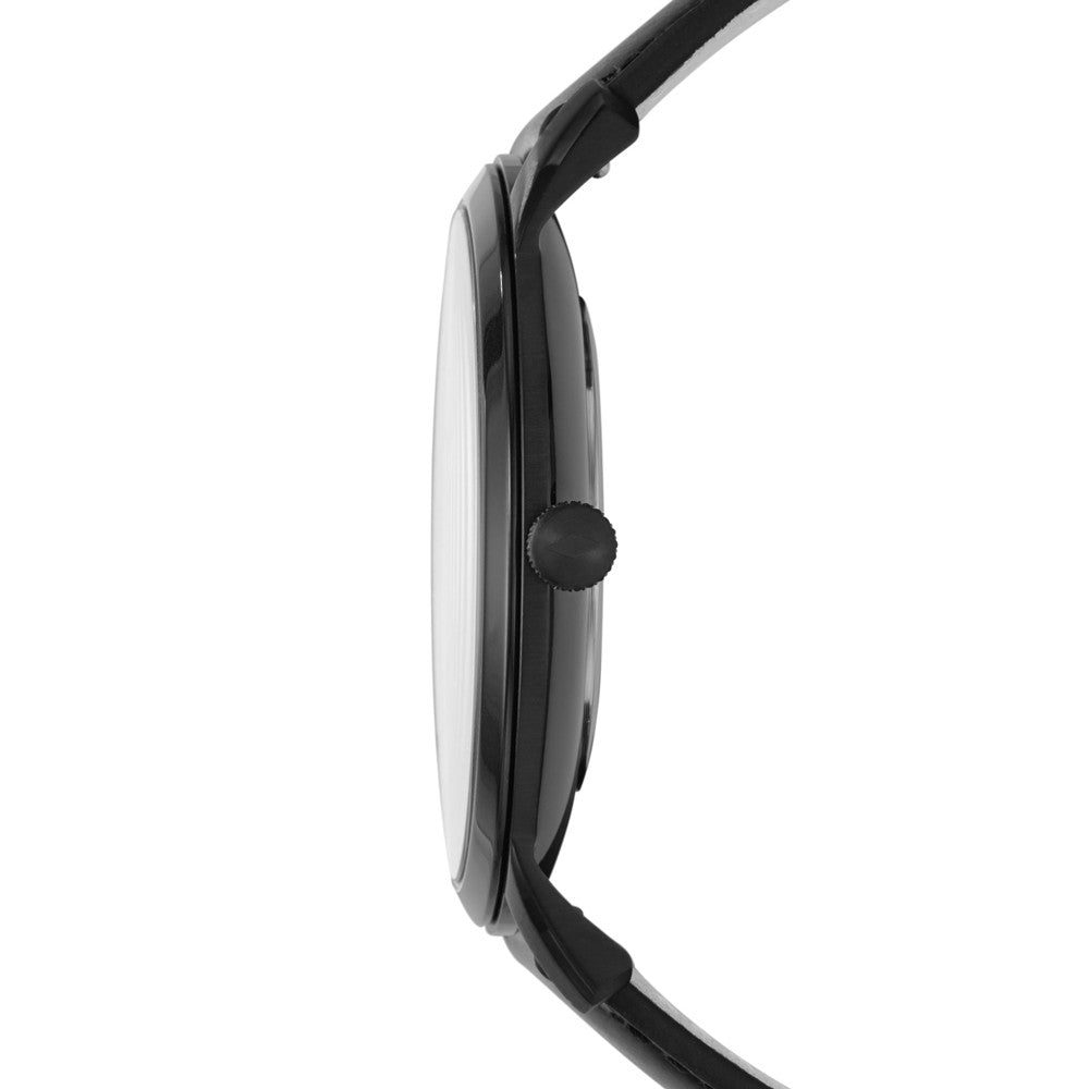 FOSSIL HOMBRE MINIMALIST CUERO NEGRO REF FS5447