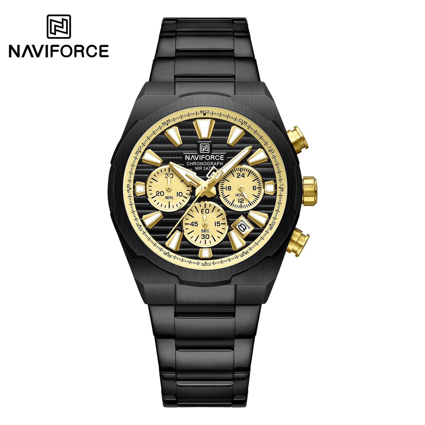 Naviforce Acero Cronógrafo Ref NF8081