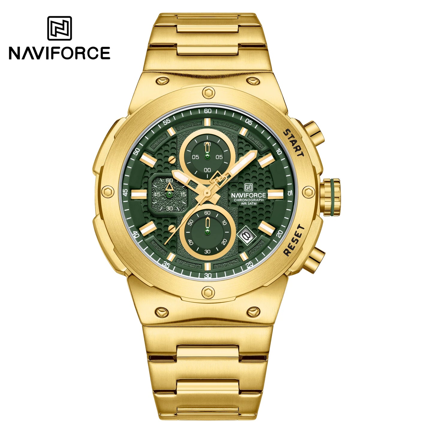 Naviforce Acero Cronografo Funcional Hombre Ref NF8072