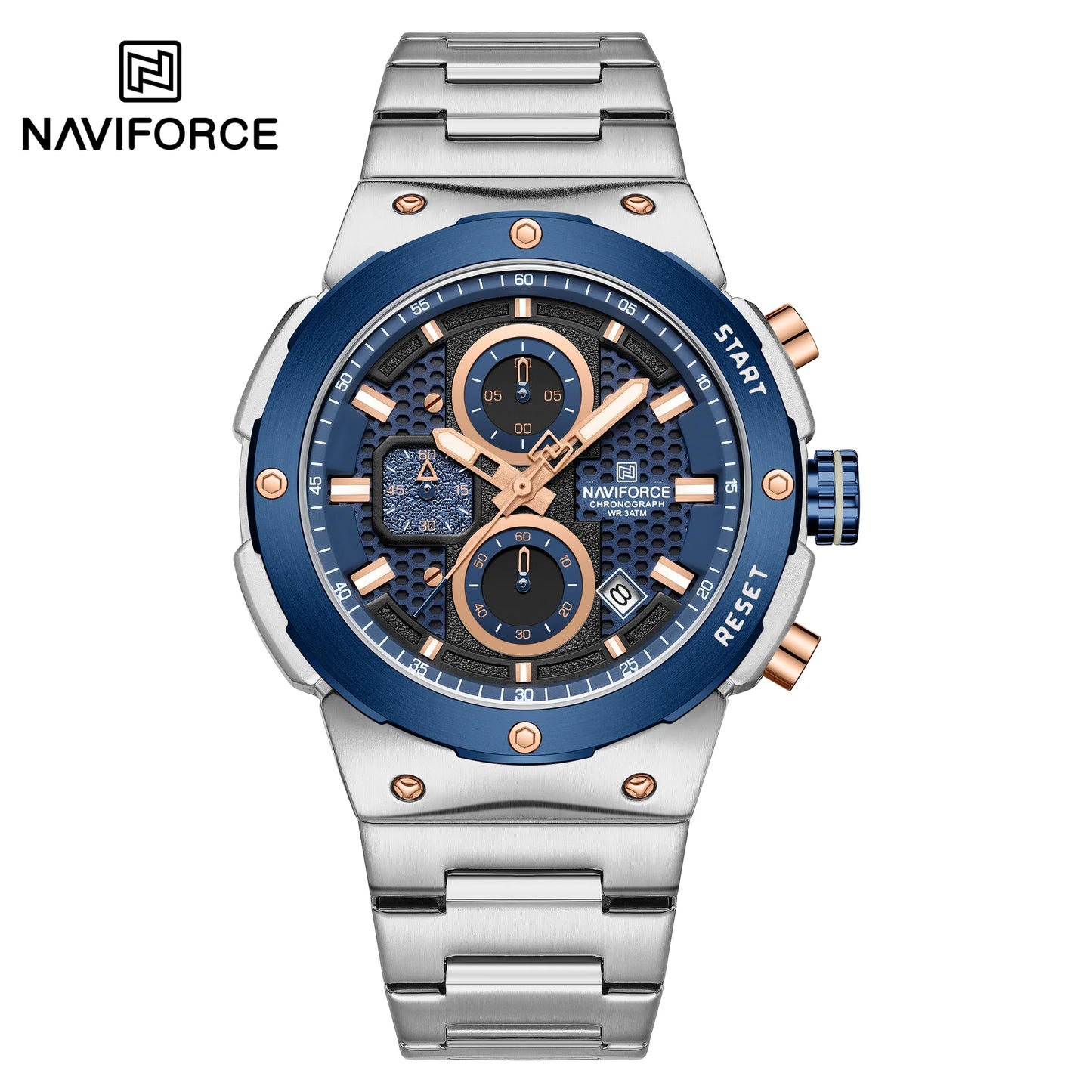 Naviforce Acero Cronografo Funcional Hombre Ref NF8072