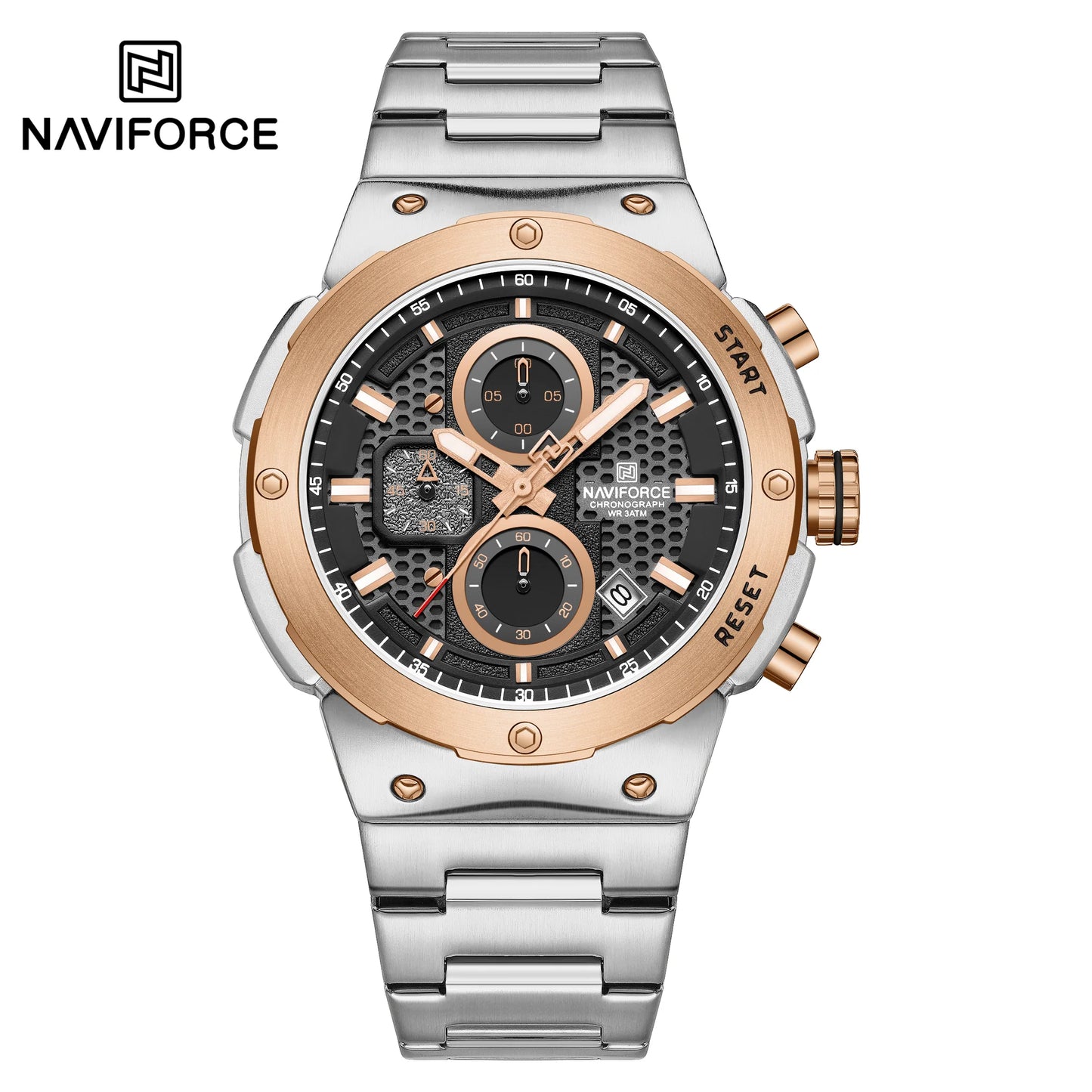 Naviforce Acero Cronografo Funcional Hombre Ref NF8072