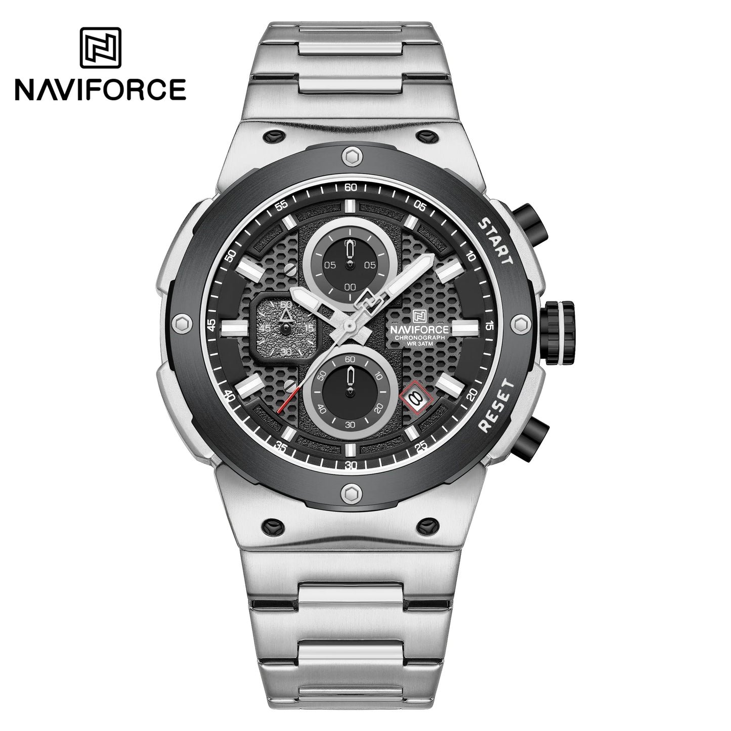 Naviforce Acero Cronografo Funcional Hombre Ref NF8072