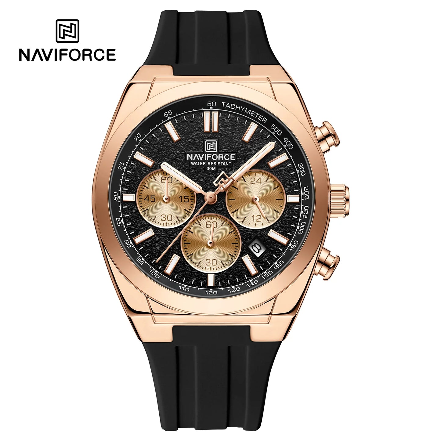 Naviforce Silicona Cronógrafo Ref NF8080