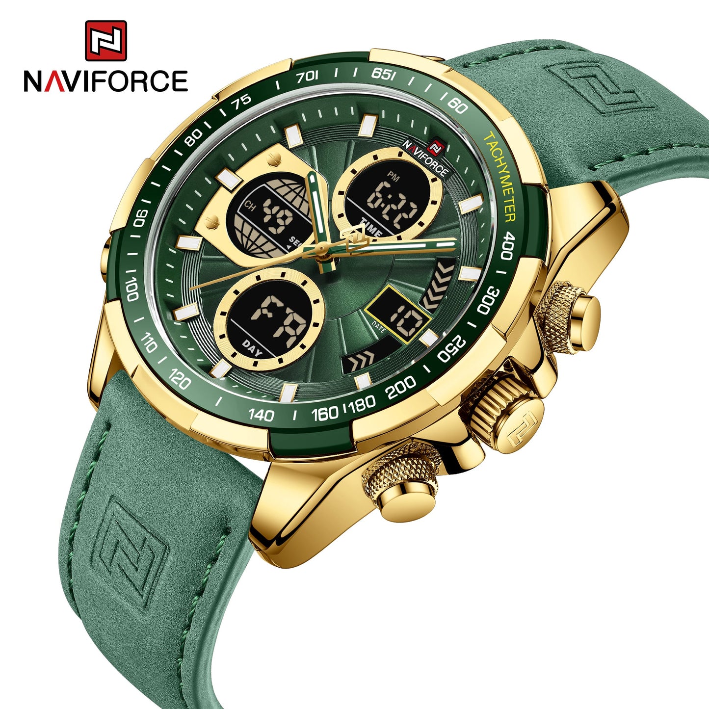 Naviforce Cuero Doble Hora Ref NF9197L