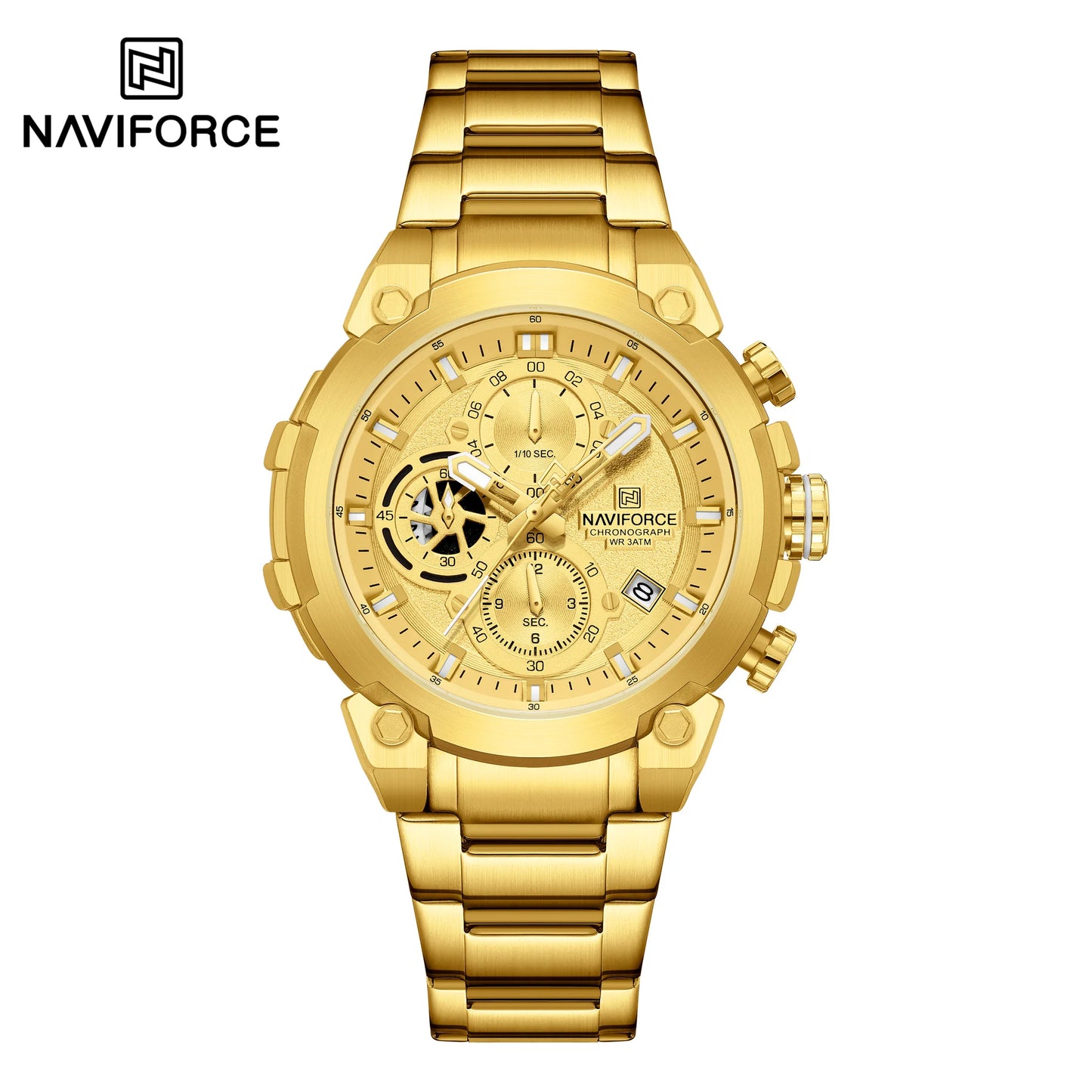 Naviforce Acero Cronografo Funcional Hombre Ref NF8071