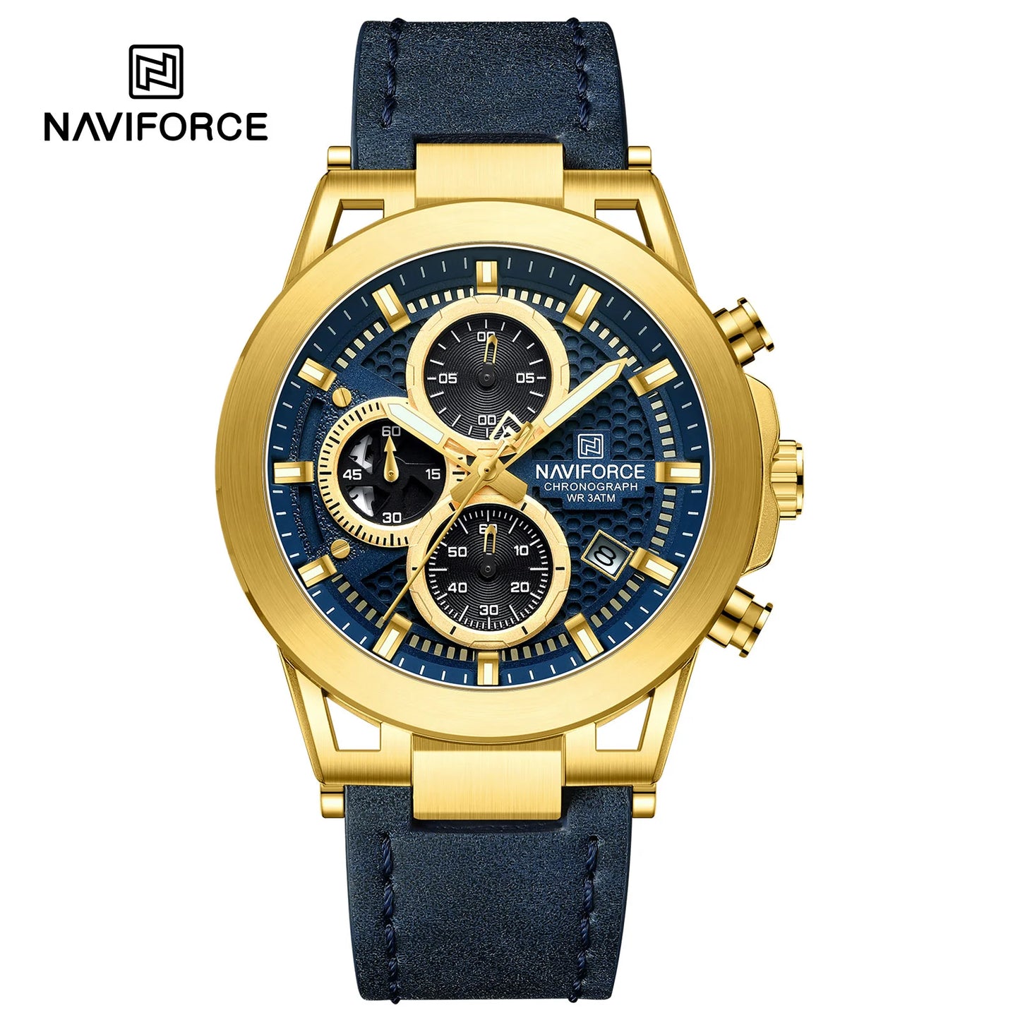 Naviforce Cronógrafo Cuero Hombre REF NF8073