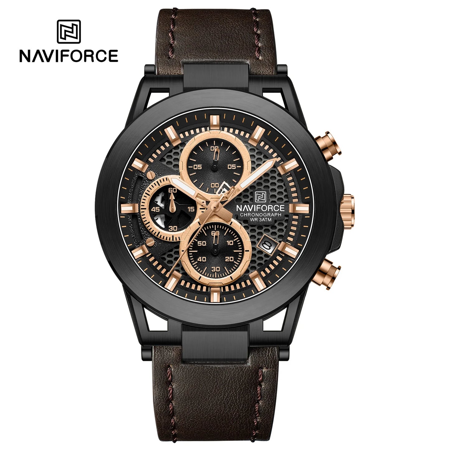 Naviforce Cronógrafo Cuero Hombre REF NF8073