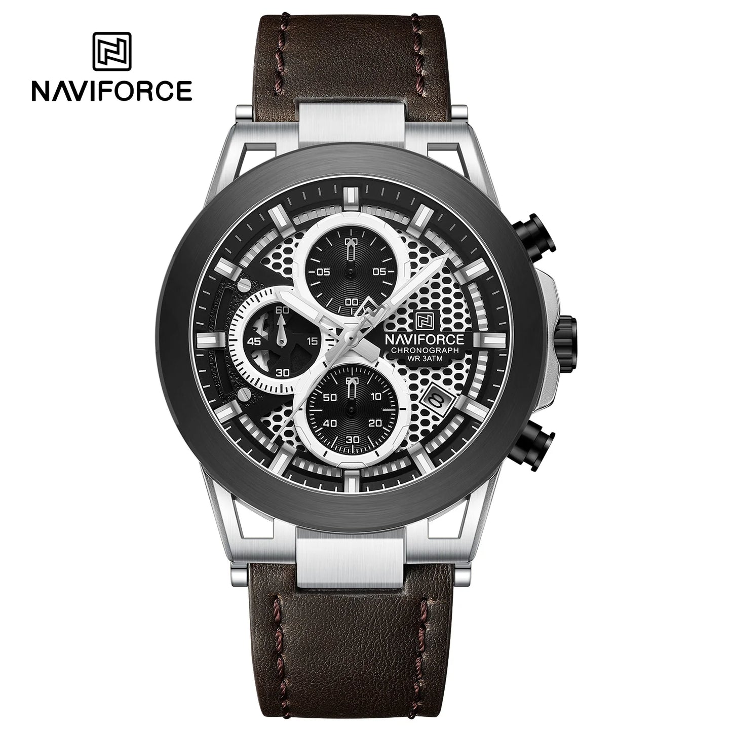 Naviforce Cronógrafo Cuero Hombre REF NF8073