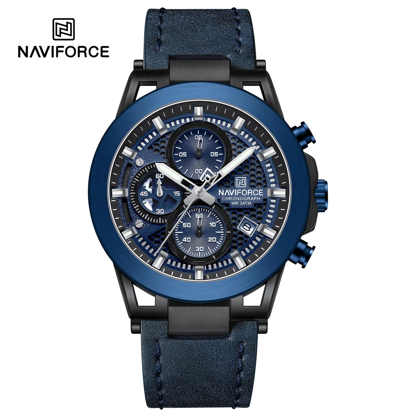 Naviforce Cronógrafo Cuero Hombre REF NF8073