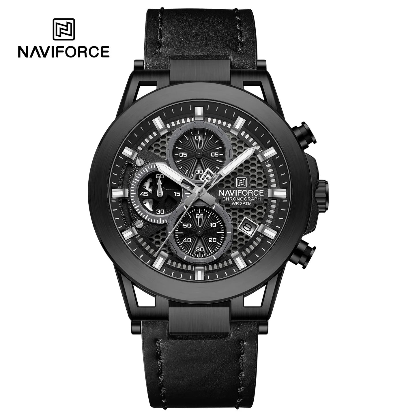Naviforce Cronógrafo Cuero Hombre REF NF8073