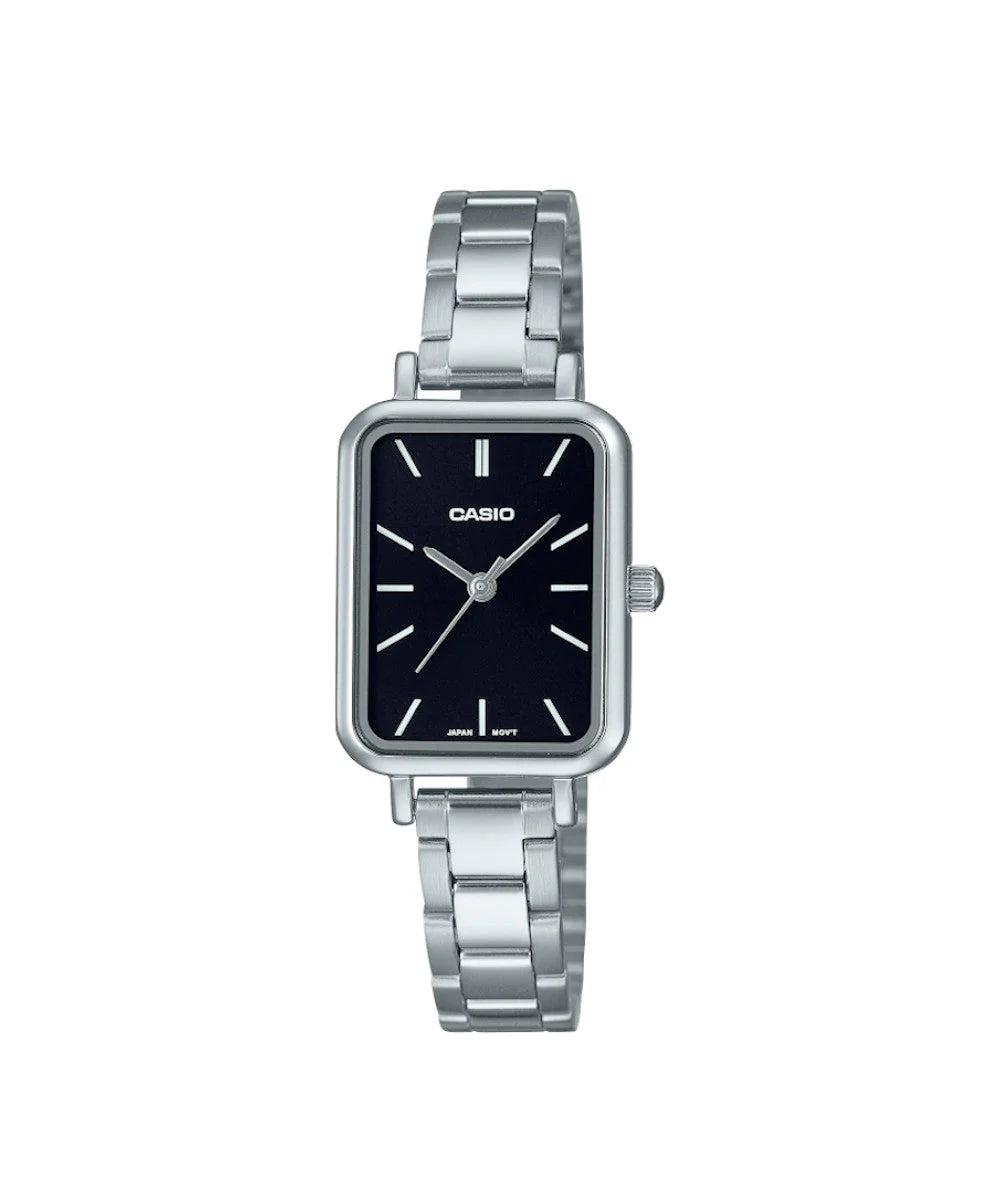 CASIO ACERO PLATEADO CUADRADO DAMA REF: LTP-V009D-1EUDF