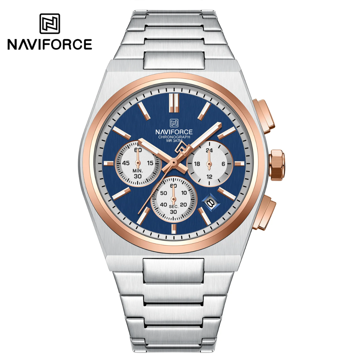 Naviforce Cronógrafo Funcional Acero Ref NF8048G