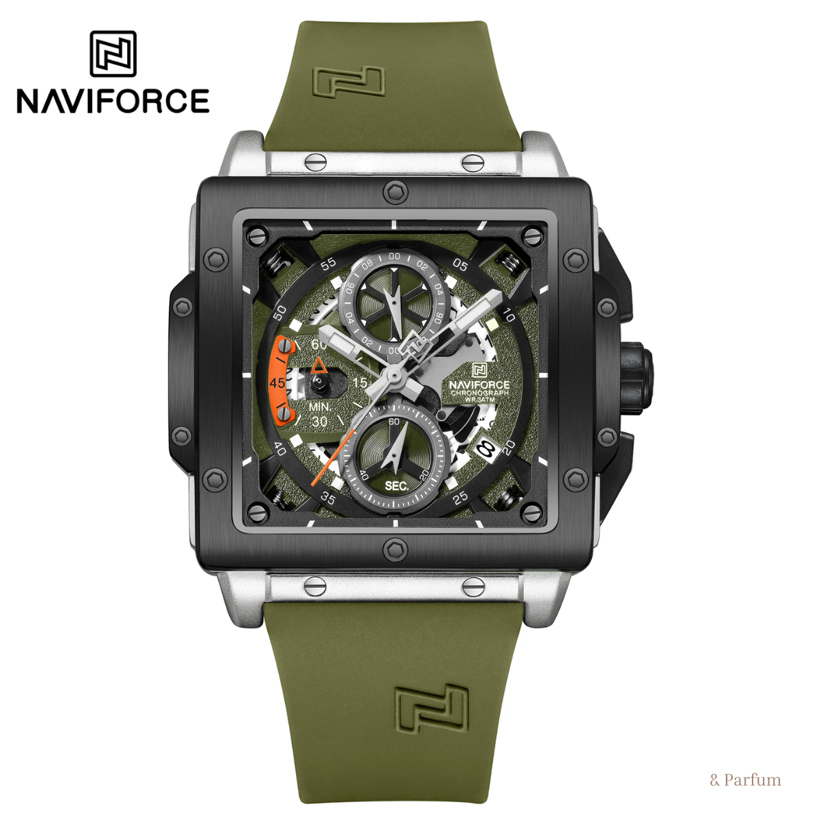 Naviforce Silicona Cronógrafo Ref NF8064L