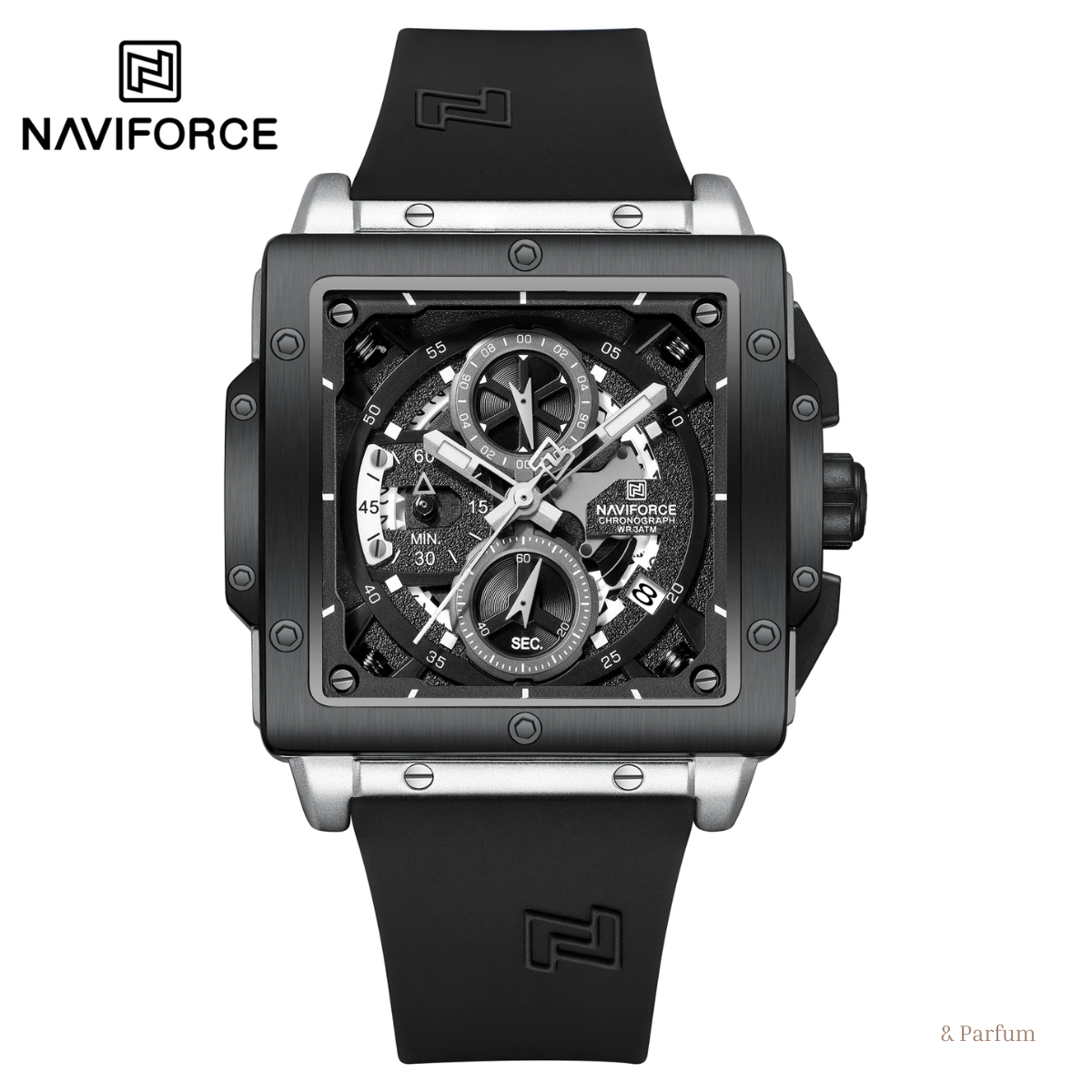 Naviforce Silicona Cronógrafo Ref NF8064L