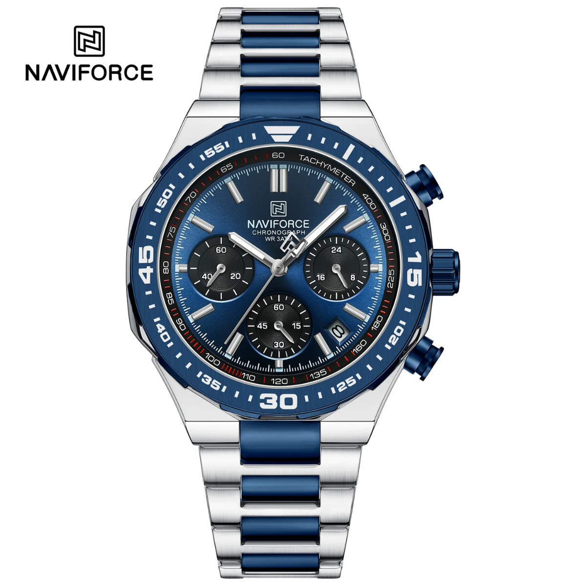 Naviforce Acero Cronógrafo Ref NF8049