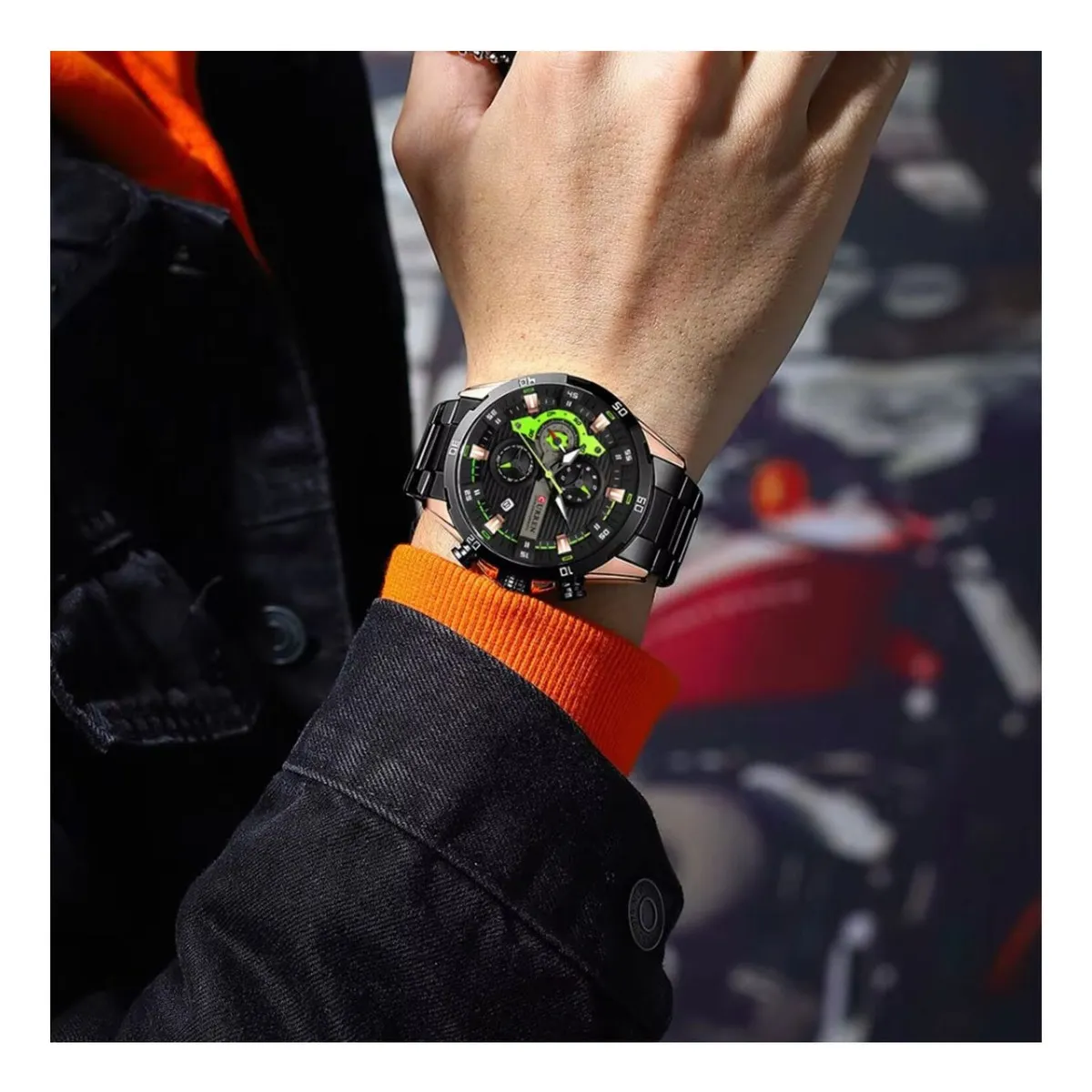 CURREN ACERO HOMBRE REF M-8402