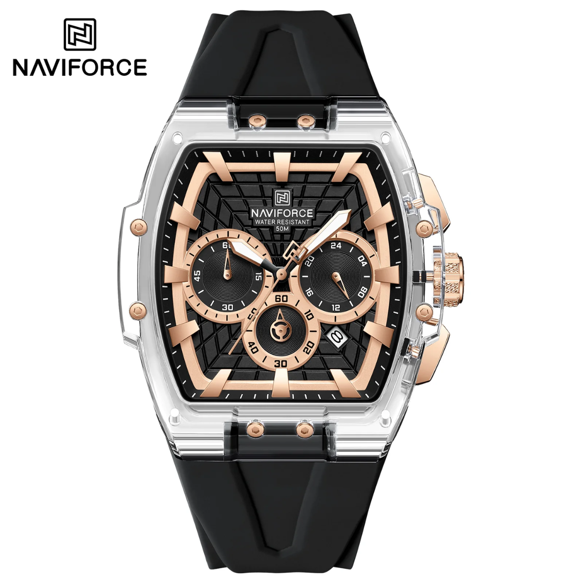 Naviforce Silicona Cronógrafo Ref NF6113