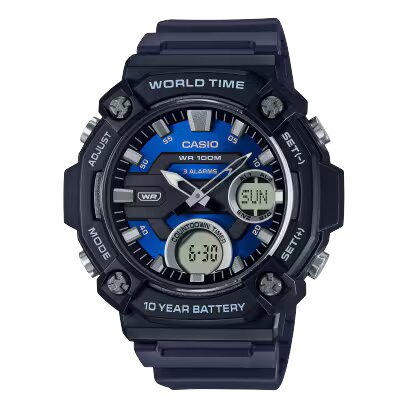 CASIO DEPORTIVO COMBINACION ANALOGICA DIGITAL REF AEQ-120W-2AVDF