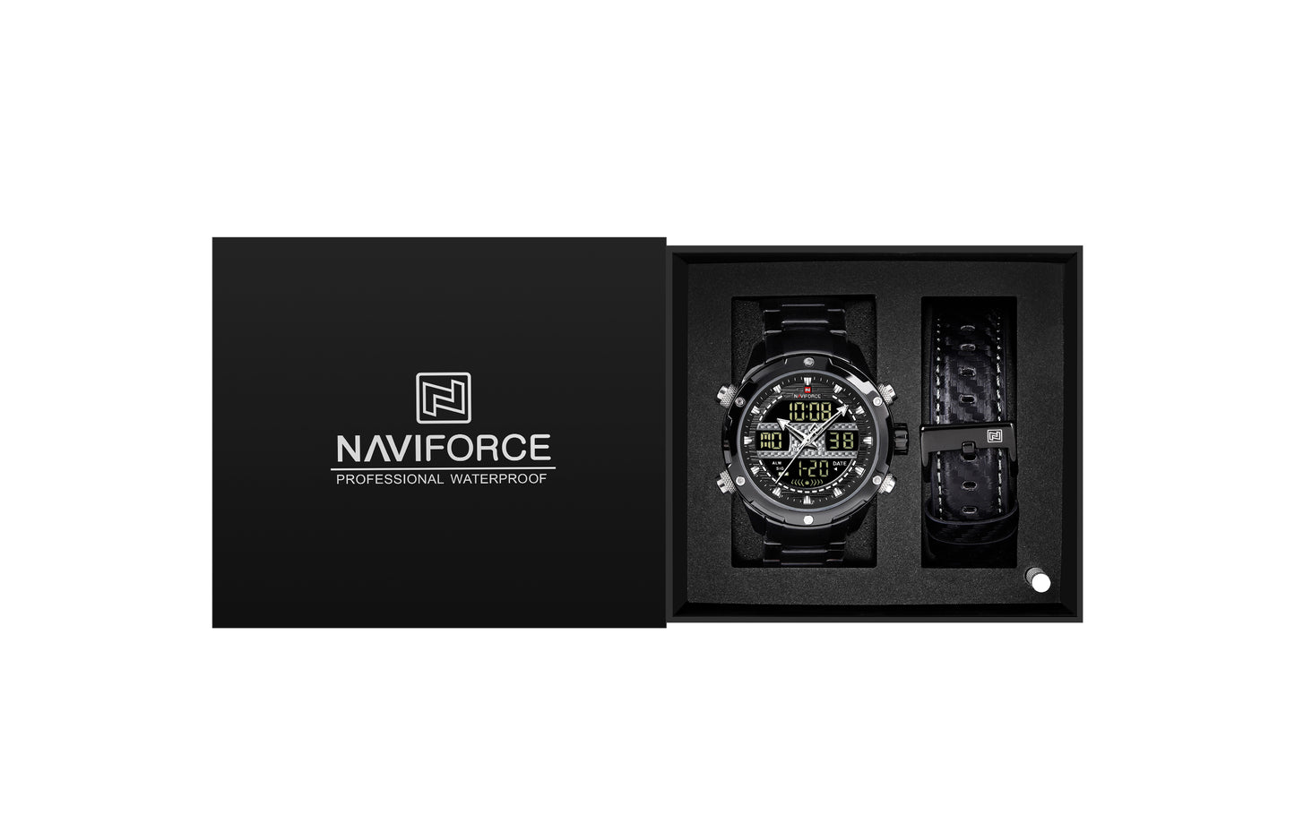 NAVIFORCE DOBLE PULSO  HORA REF  NF 9194