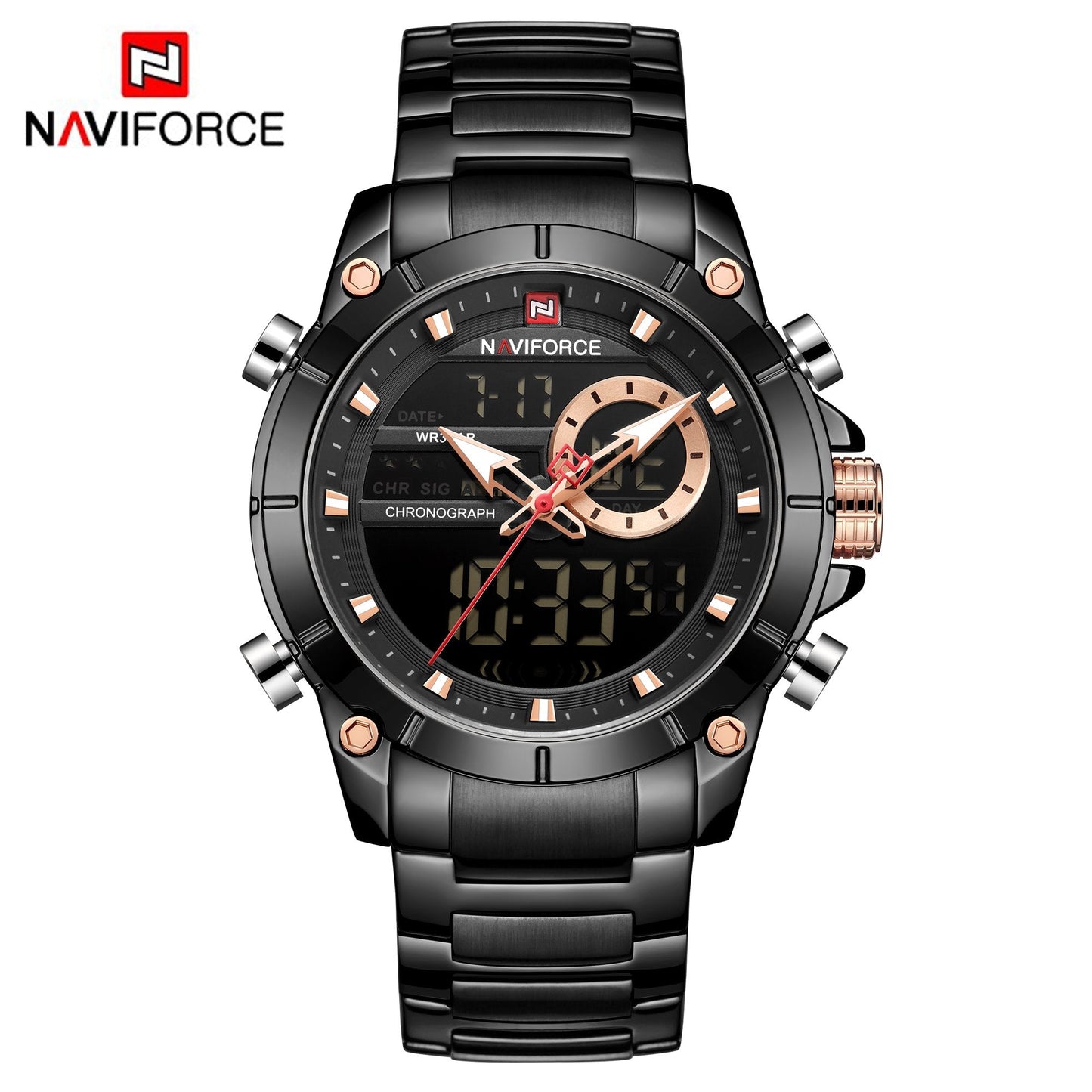 Naviforce Acero Doble Hora Ref NF9163M