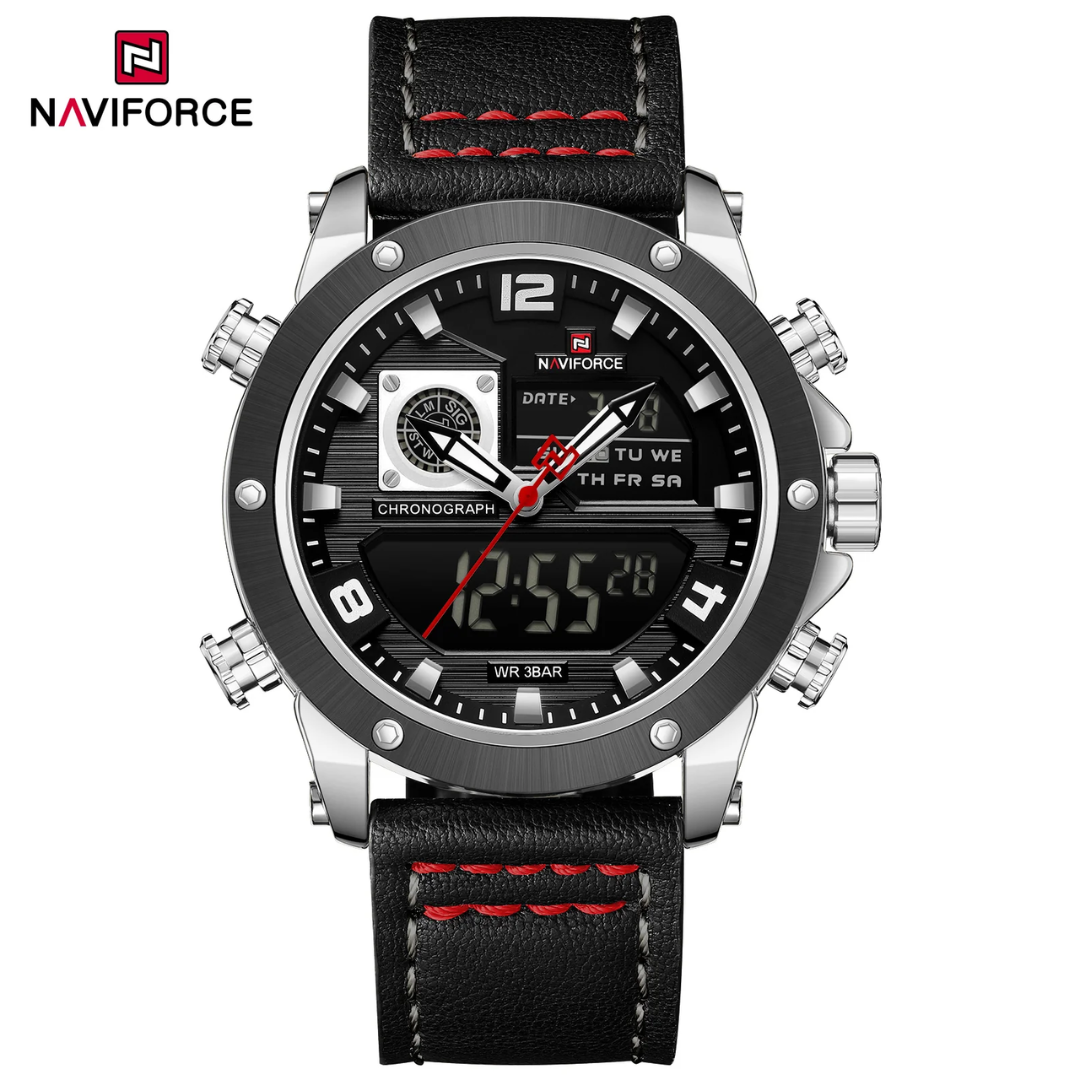Naviforce Cuero Doble Hora Ref NF9236