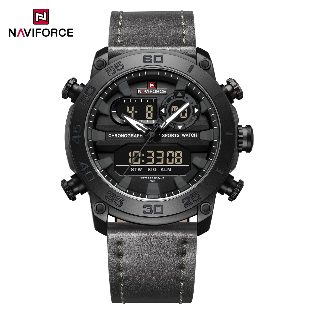 Naviforce Cuero Doble Hora Ref NF9235