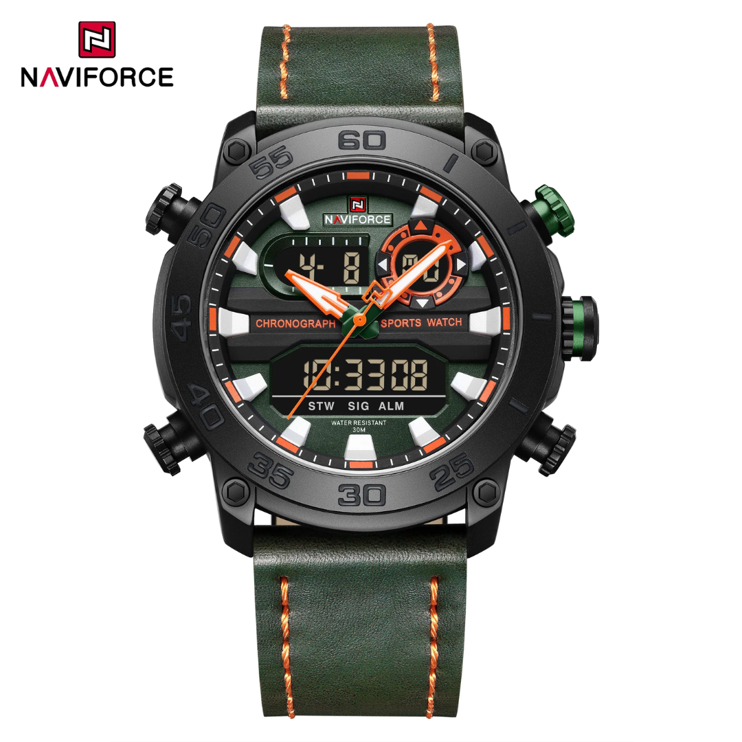 Naviforce Cuero Doble Hora Ref NF9235