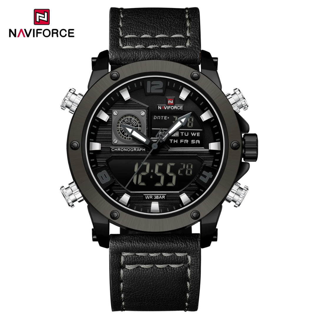 Naviforce Cuero Doble Hora Ref NF9236