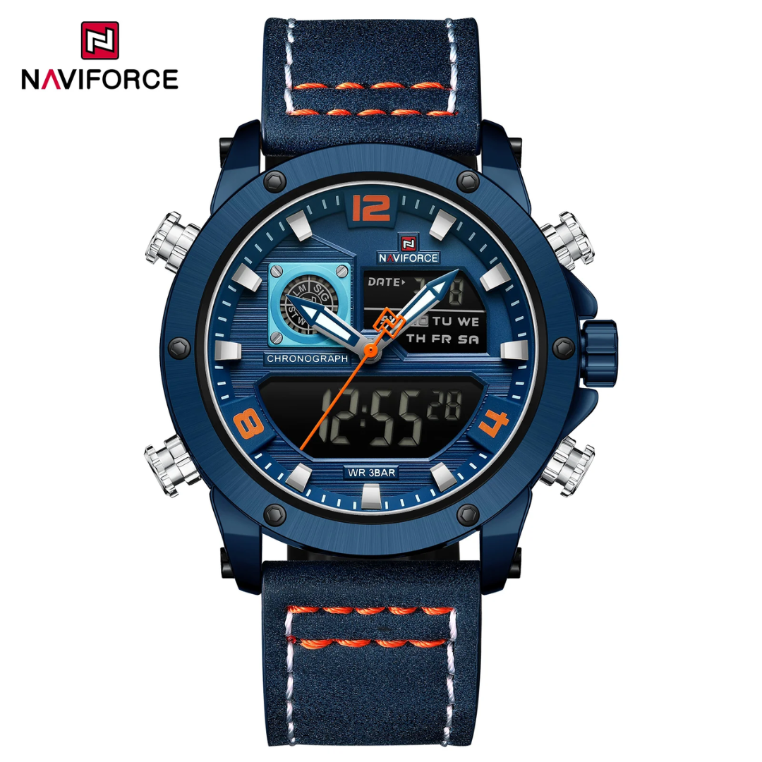 Naviforce Cuero Doble Hora Ref NF9236