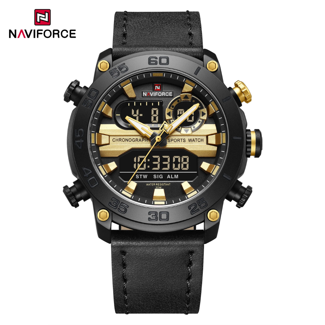 Naviforce Cuero Doble Hora Ref NF9235
