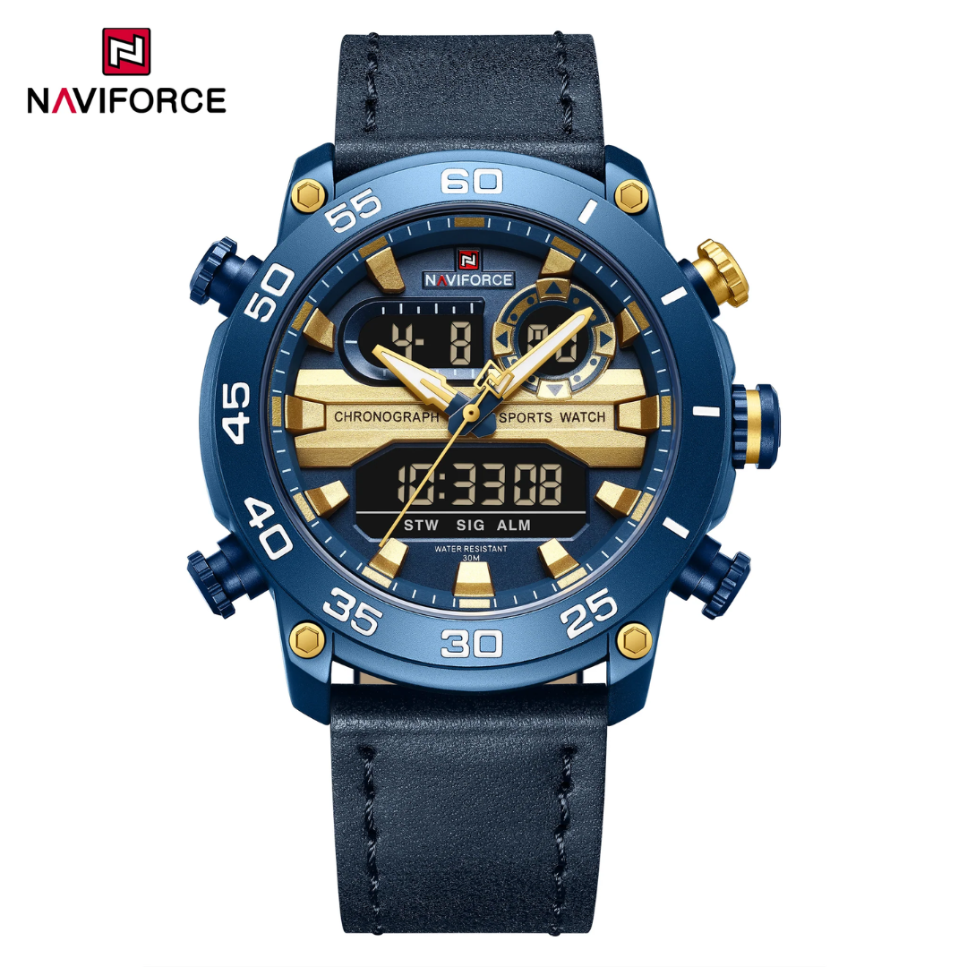 Naviforce Cuero Doble Hora Ref NF9235