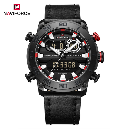 Naviforce Cuero Doble Hora Ref NF9235