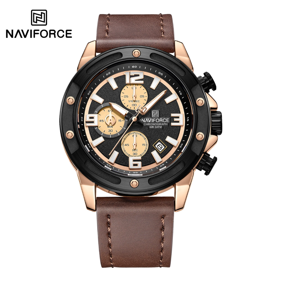 Naviforce Cuero Cronógrafo Ref NF8074