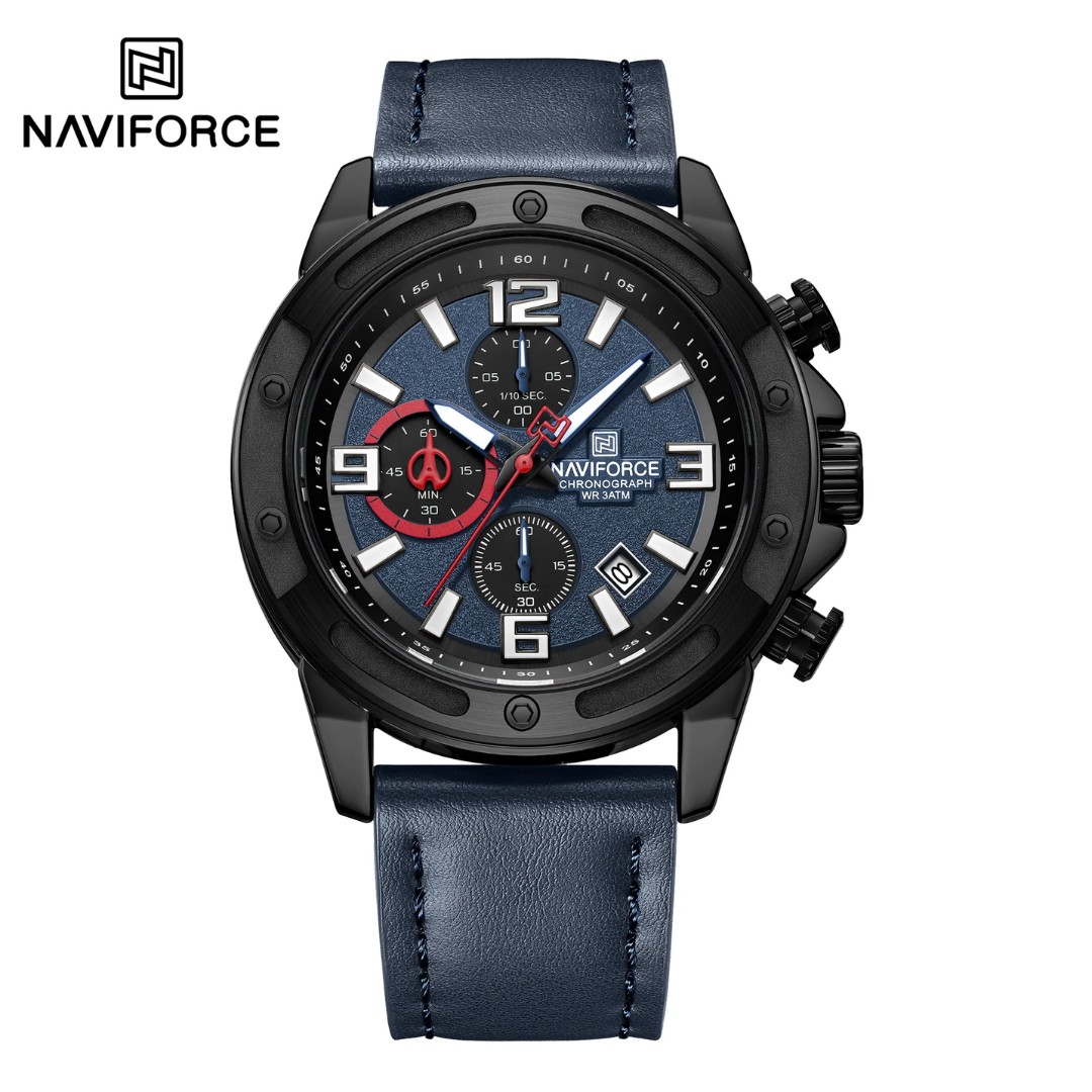 Naviforce Cuero Cronógrafo Ref NF8074