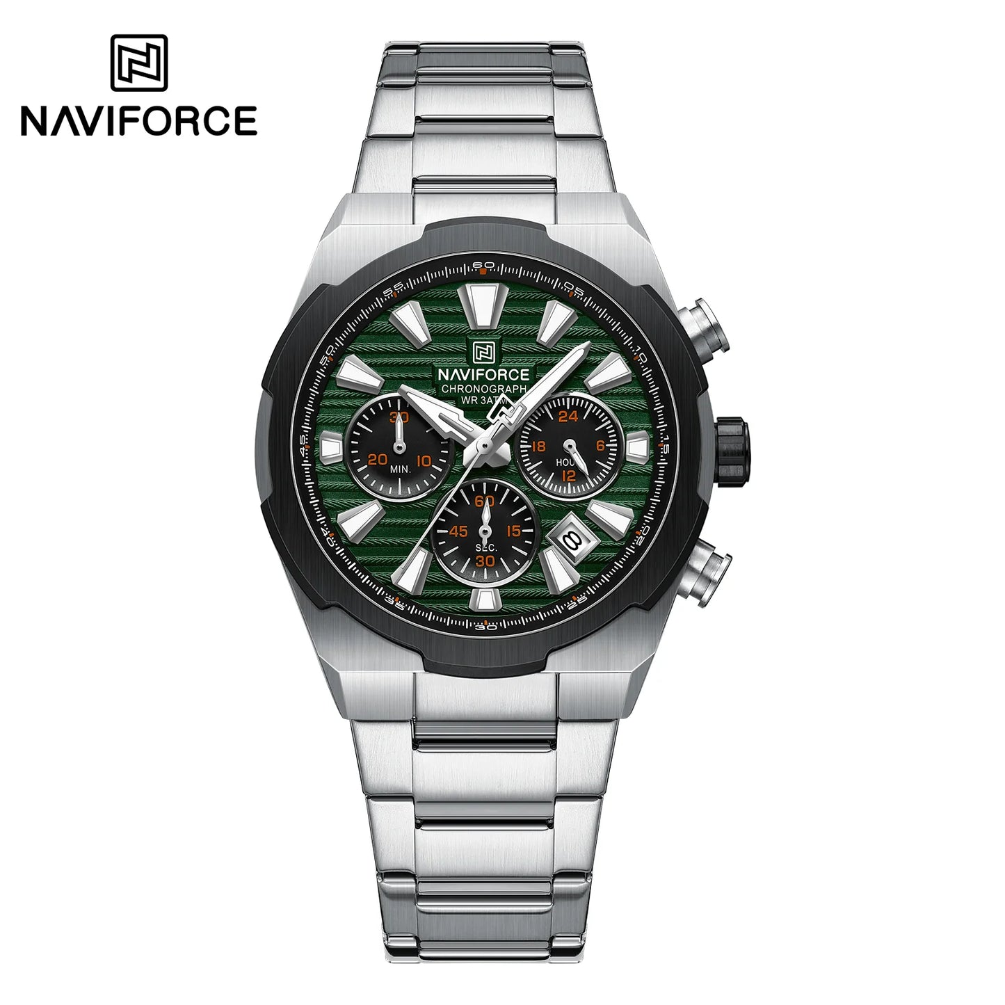Naviforce Acero Cronógrafo Ref NF8081