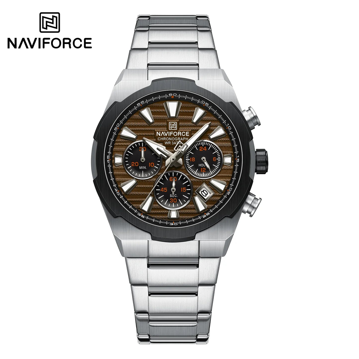 Naviforce Acero Cronógrafo Ref NF8081