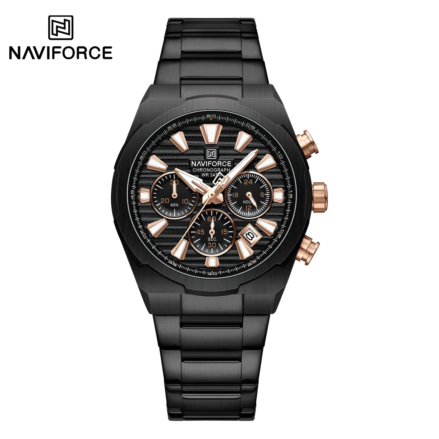 Naviforce Acero Cronógrafo Ref NF8081