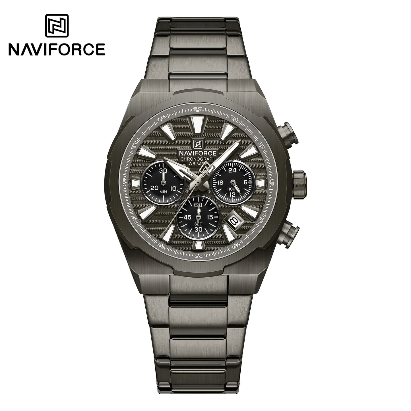 Naviforce Acero Cronógrafo Ref NF8081