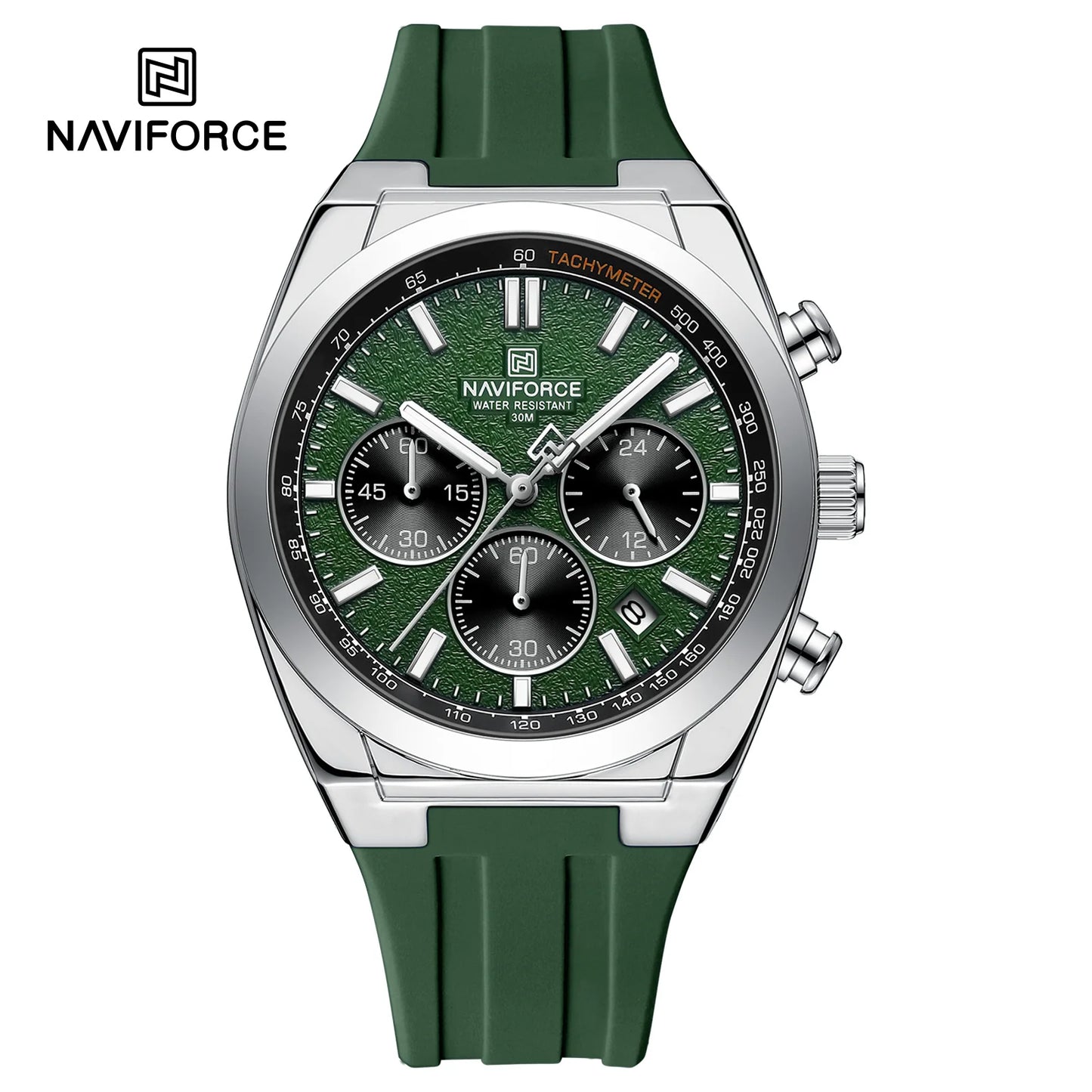 Naviforce Silicona Cronógrafo Ref NF8080