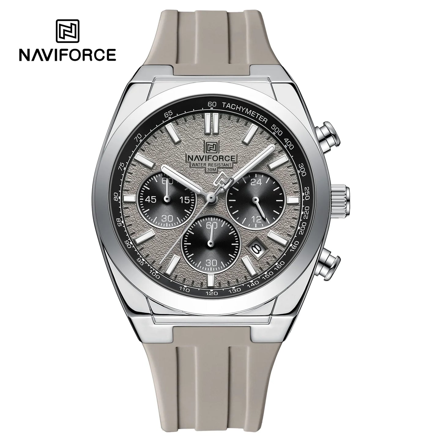 Naviforce Silicona Cronógrafo Ref NF8080