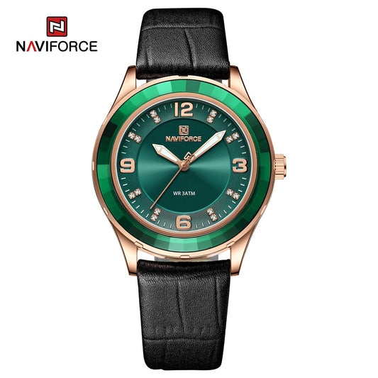 NAVIFORCE DAMA ANALOGO CUERO REF NF 5040