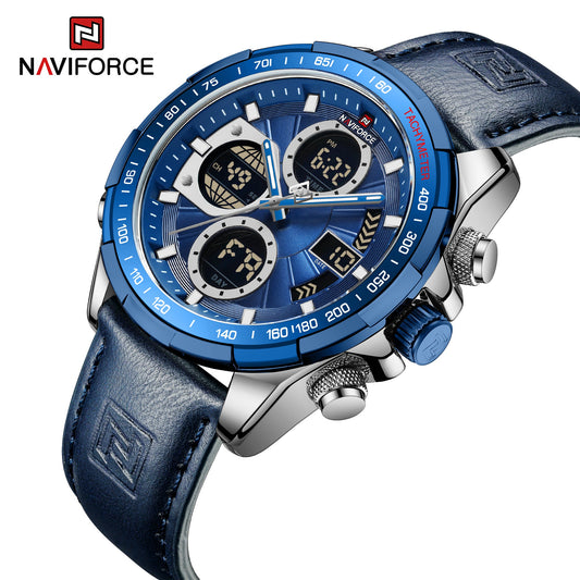 Naviforce Cuero Doble Hora Ref NF9197L