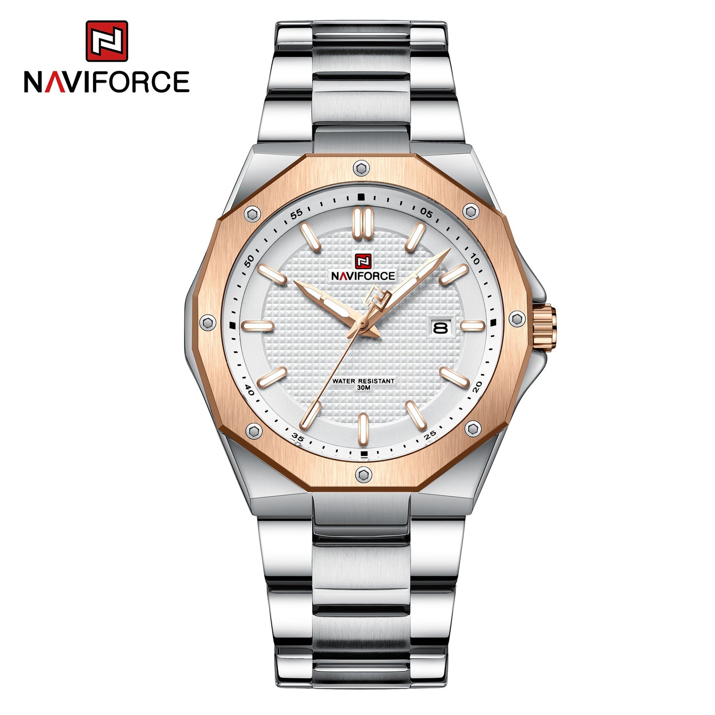 Naviforce Acero Calendario Ref NF9200M