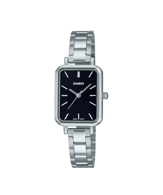 CASIO ACERO PLATEADO  CUADRADO DAMA  REF: LTP-V009D-1EUDF