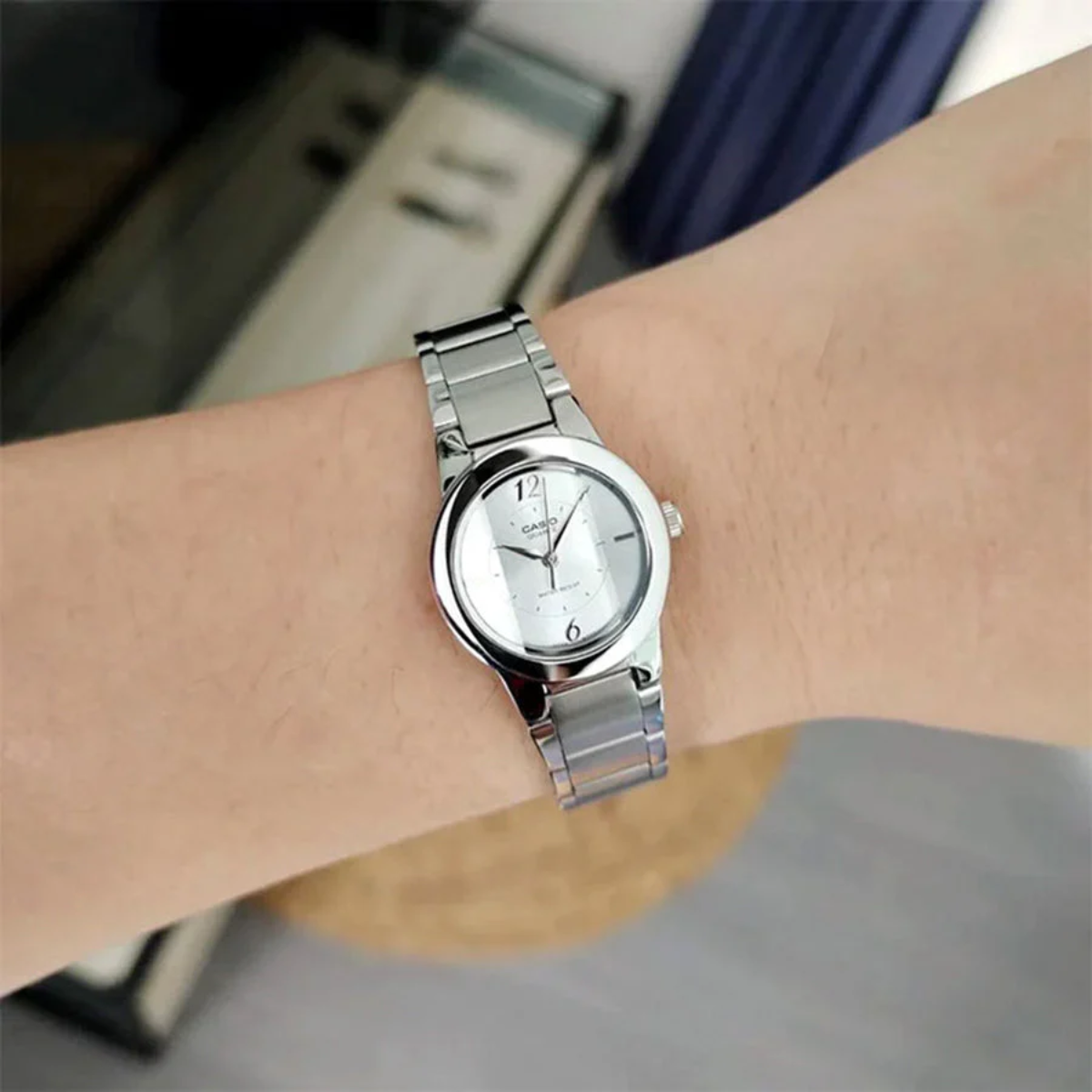 CASIO ACERO  DAMA REF: LTP-1230D-7CDF